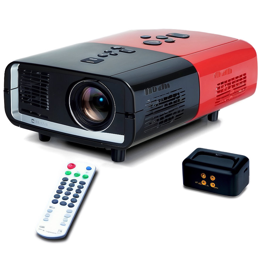 Projector With Remote Control Png 06122024 PNG