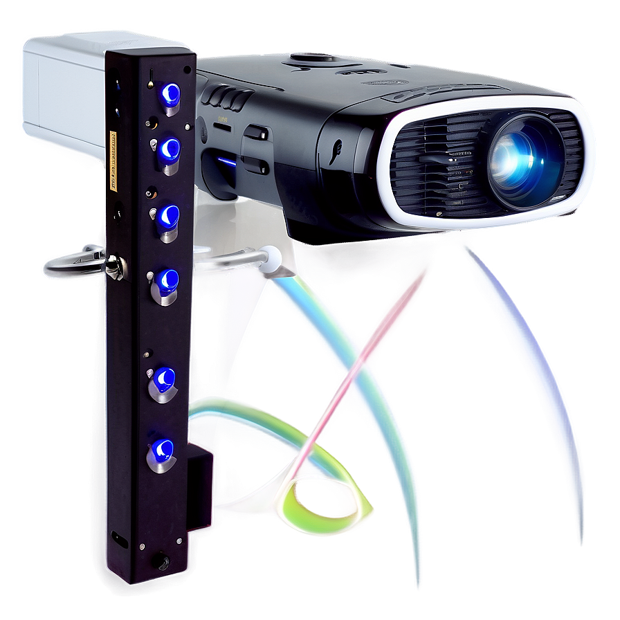 Projector With Remote Control Png 06122024 PNG