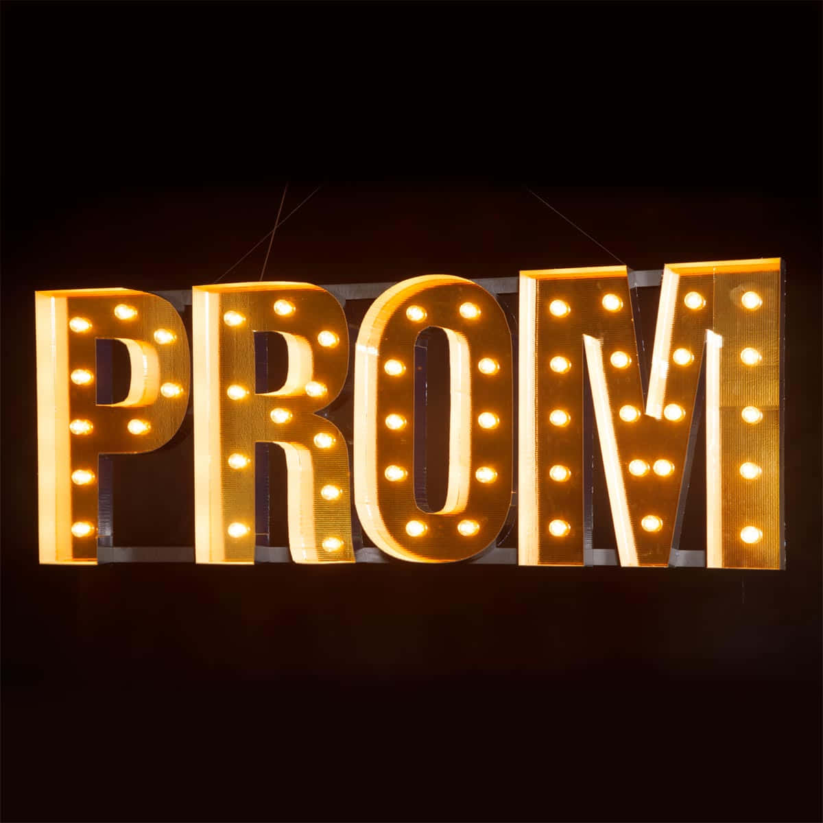Prom Sign Letter Lights Picture