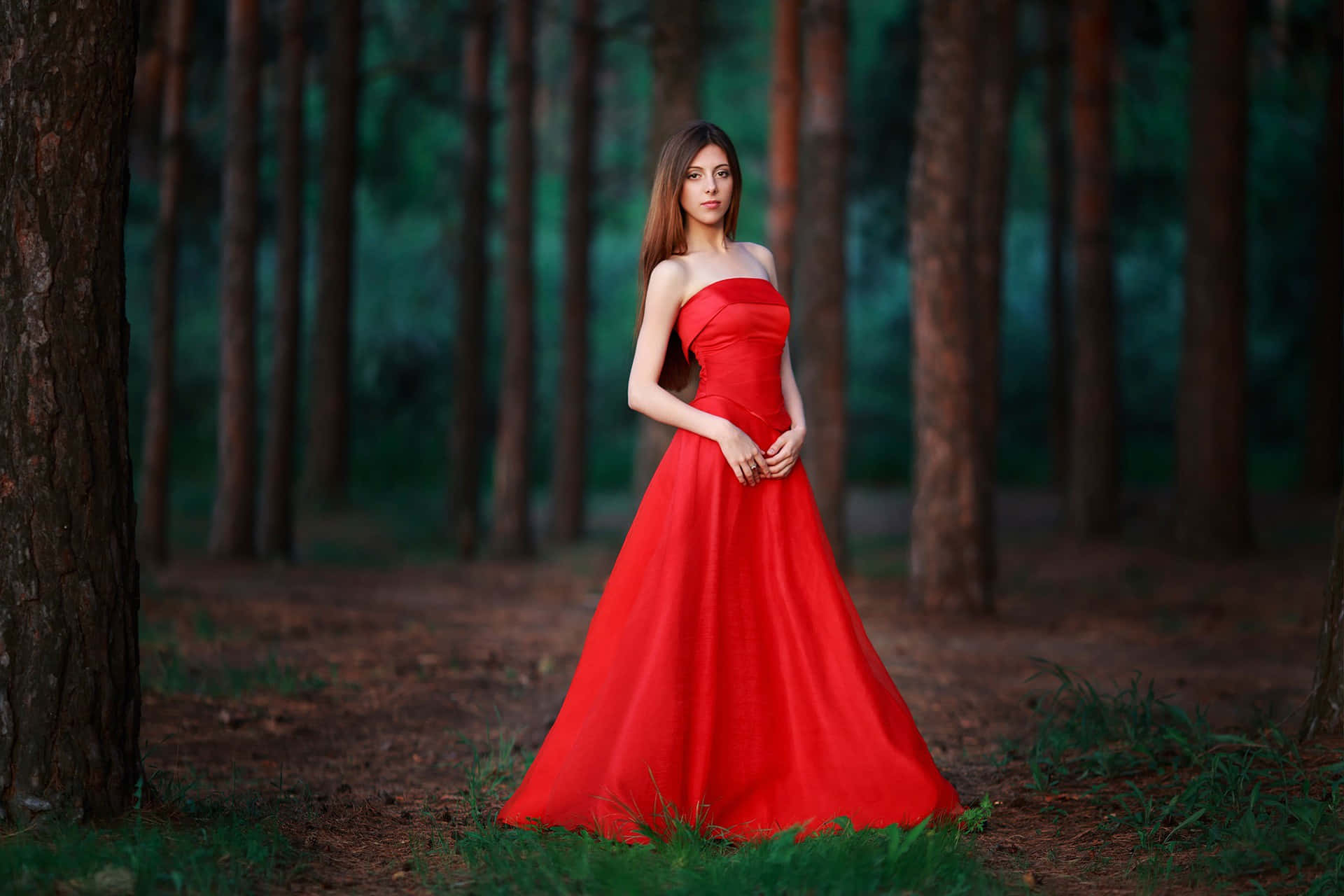 Promnacht Rotes Kleid Bild