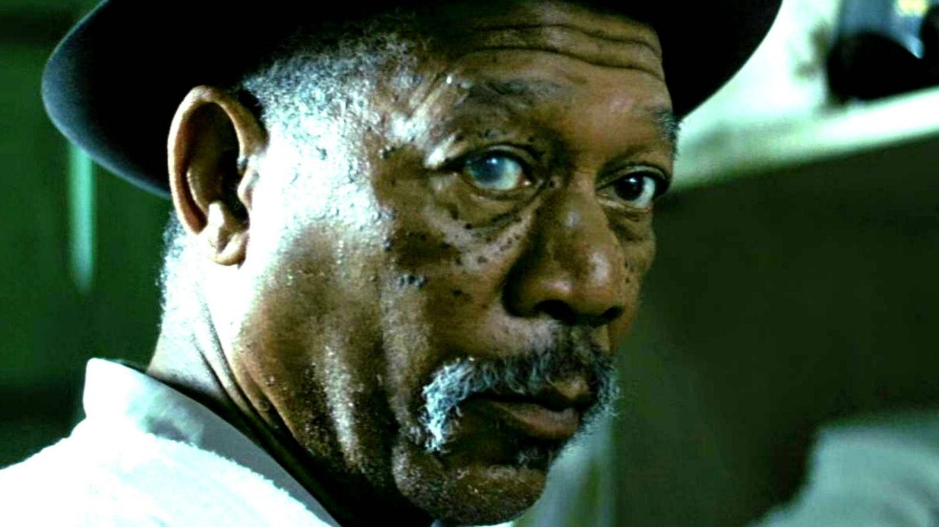 Prominent skuespiller Morgan Freeman vises på dette tapet. Wallpaper