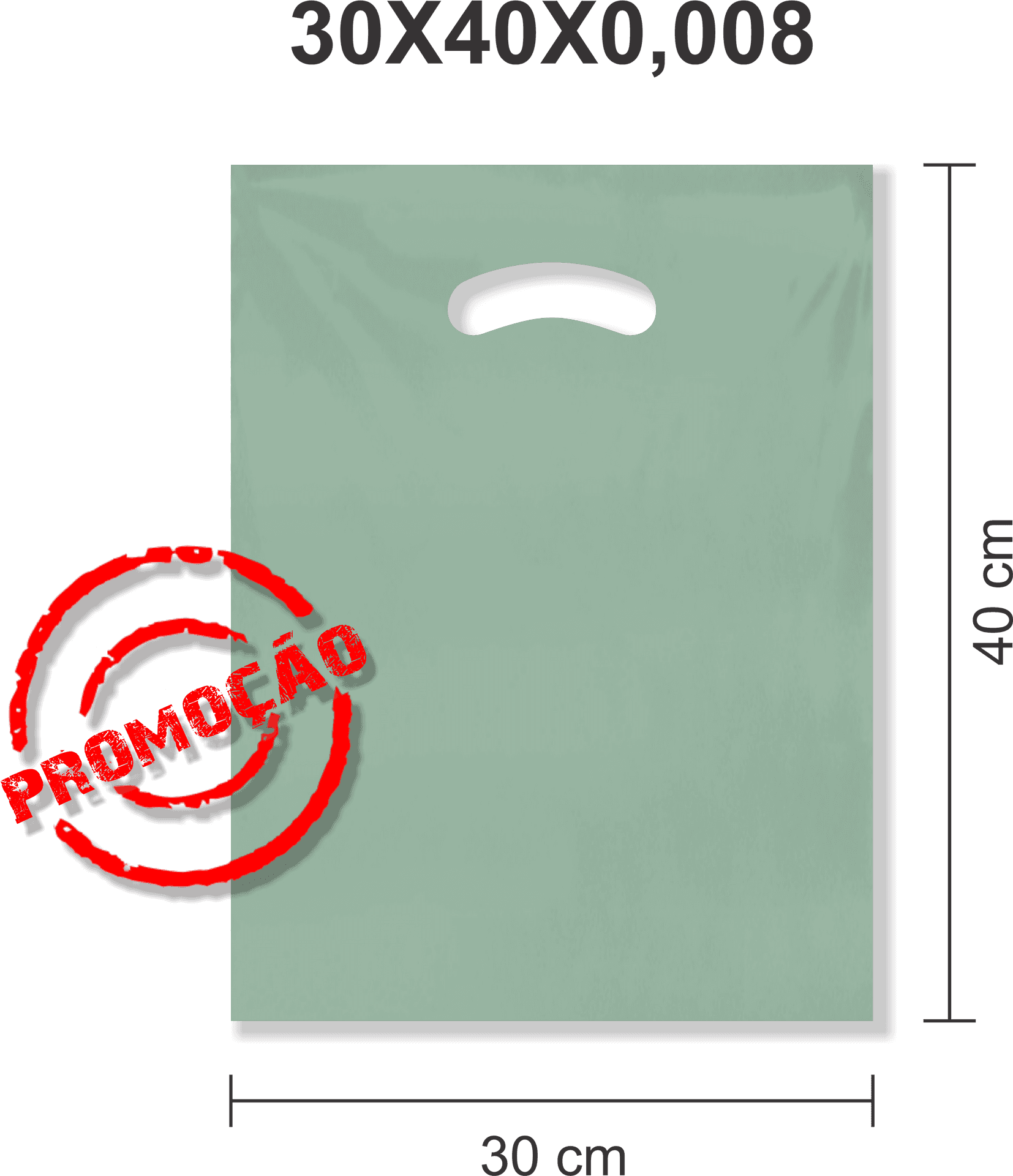 Promotional Plastic Bag Dimensions PNG