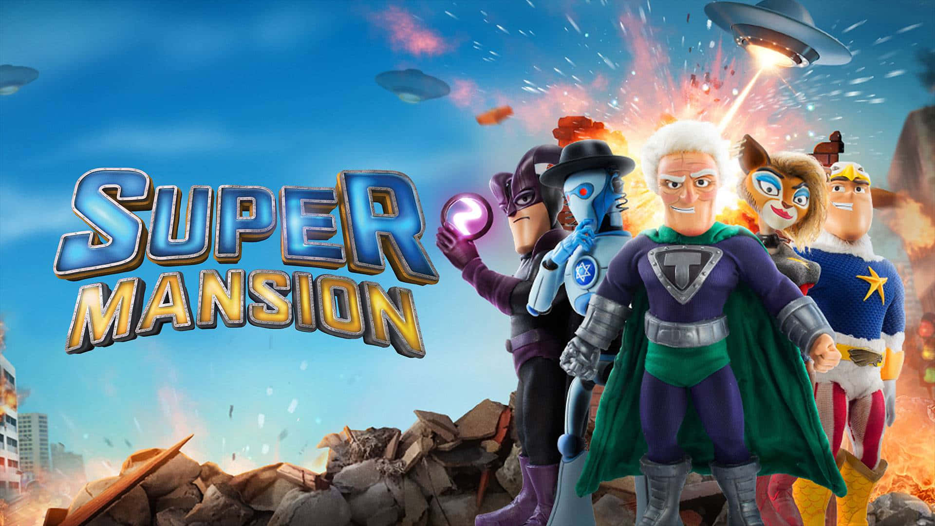 Promotional Poster Of Supermansion Wallpaper