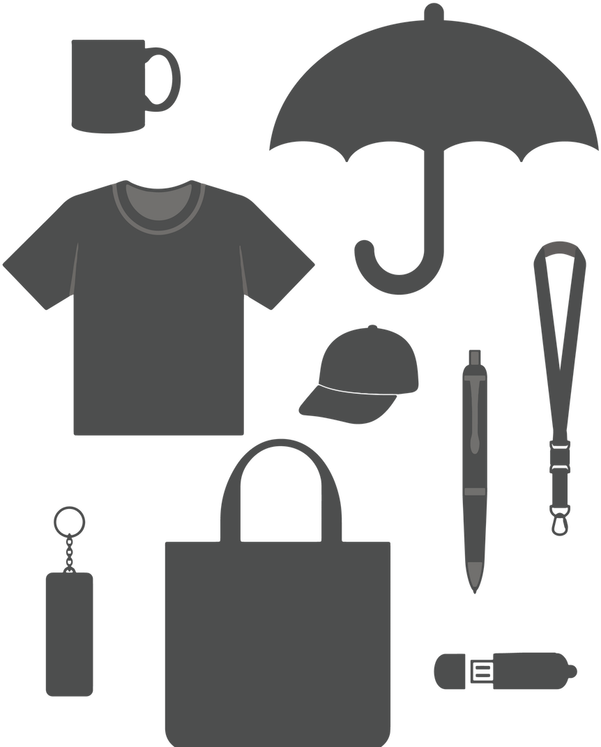 Promotional_ Items_ Set_ Vector PNG