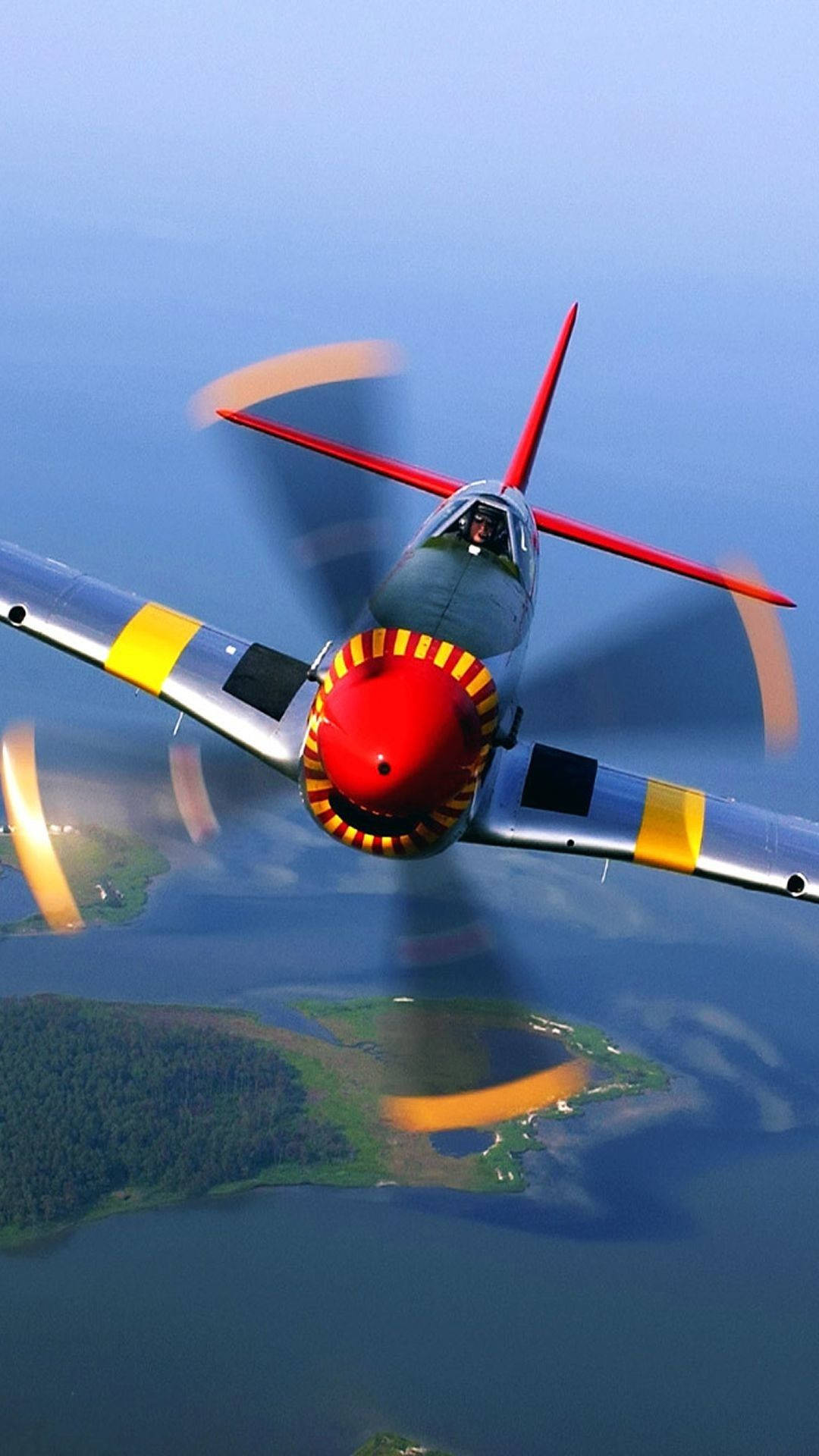 Propeller Of Flying Airplane Android Wallpaper