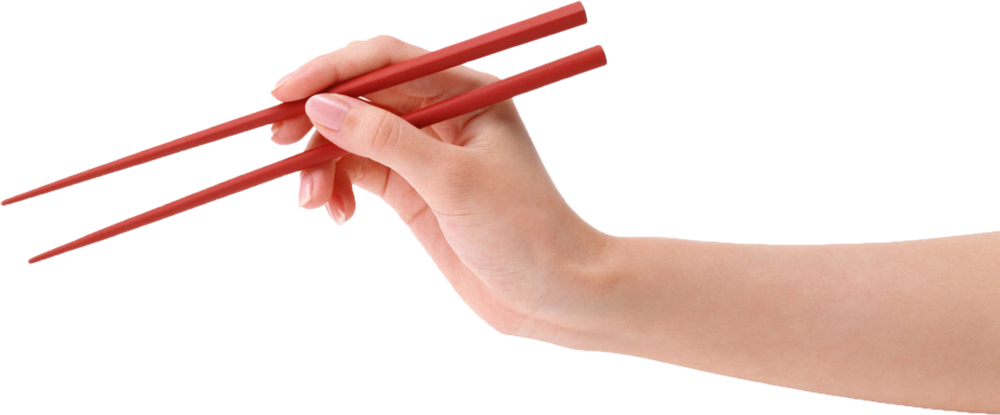 Proper Chopstick Hold Technique PNG