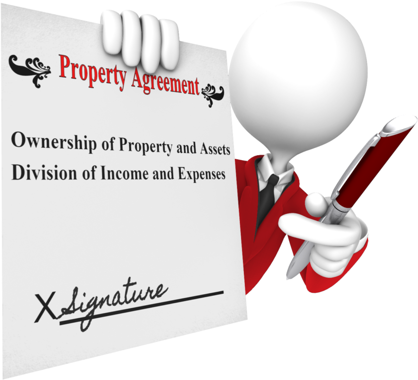 Property Agreement Signing3 D Character PNG
