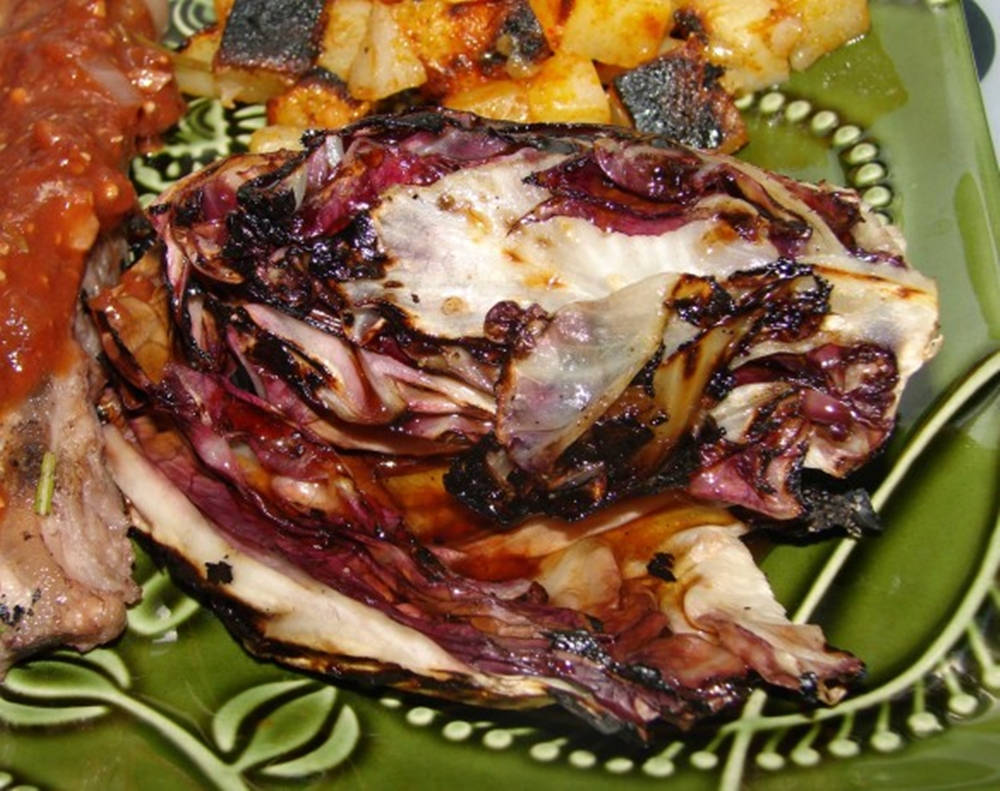 Caption: Prosciutto-Wrapped Radicchio with Balsamic Fig Reduction Wallpaper
