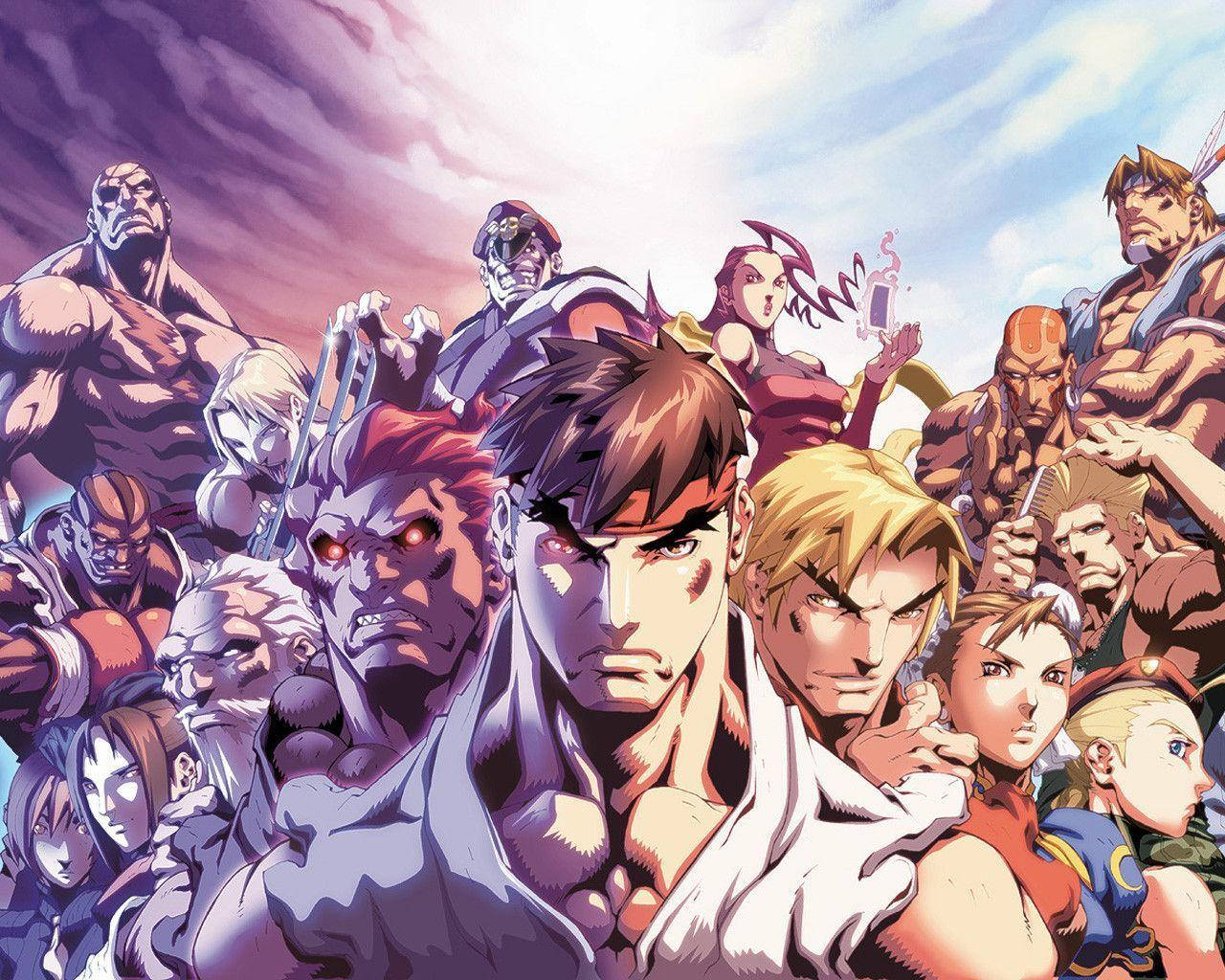 Protagonists Vs Antagonists Street Fighter Wallpaper