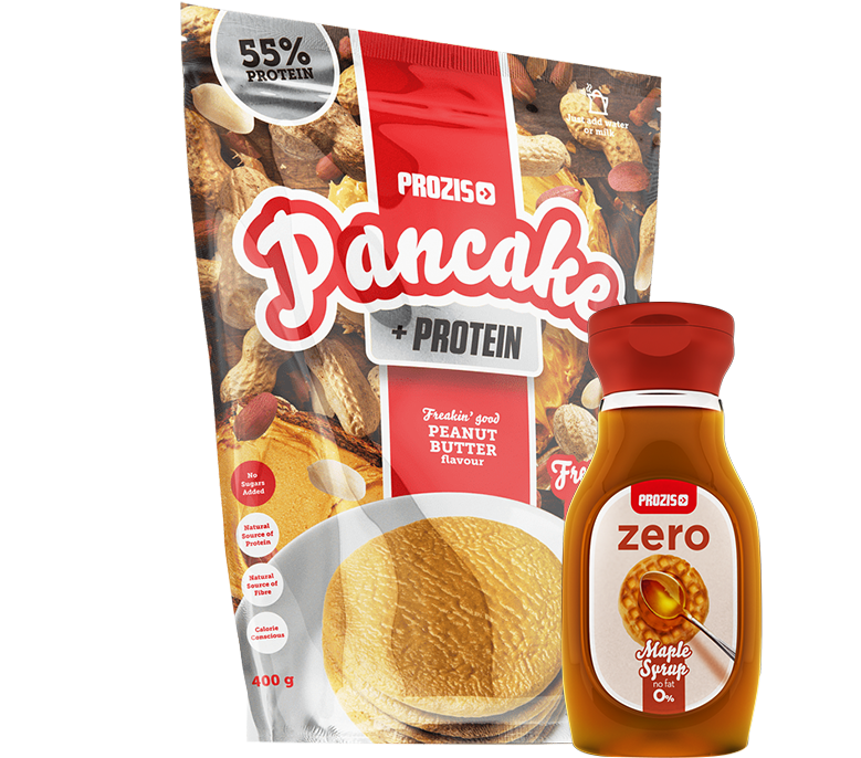 Protein Pancake Mixand Zero Calorie Syrup PNG