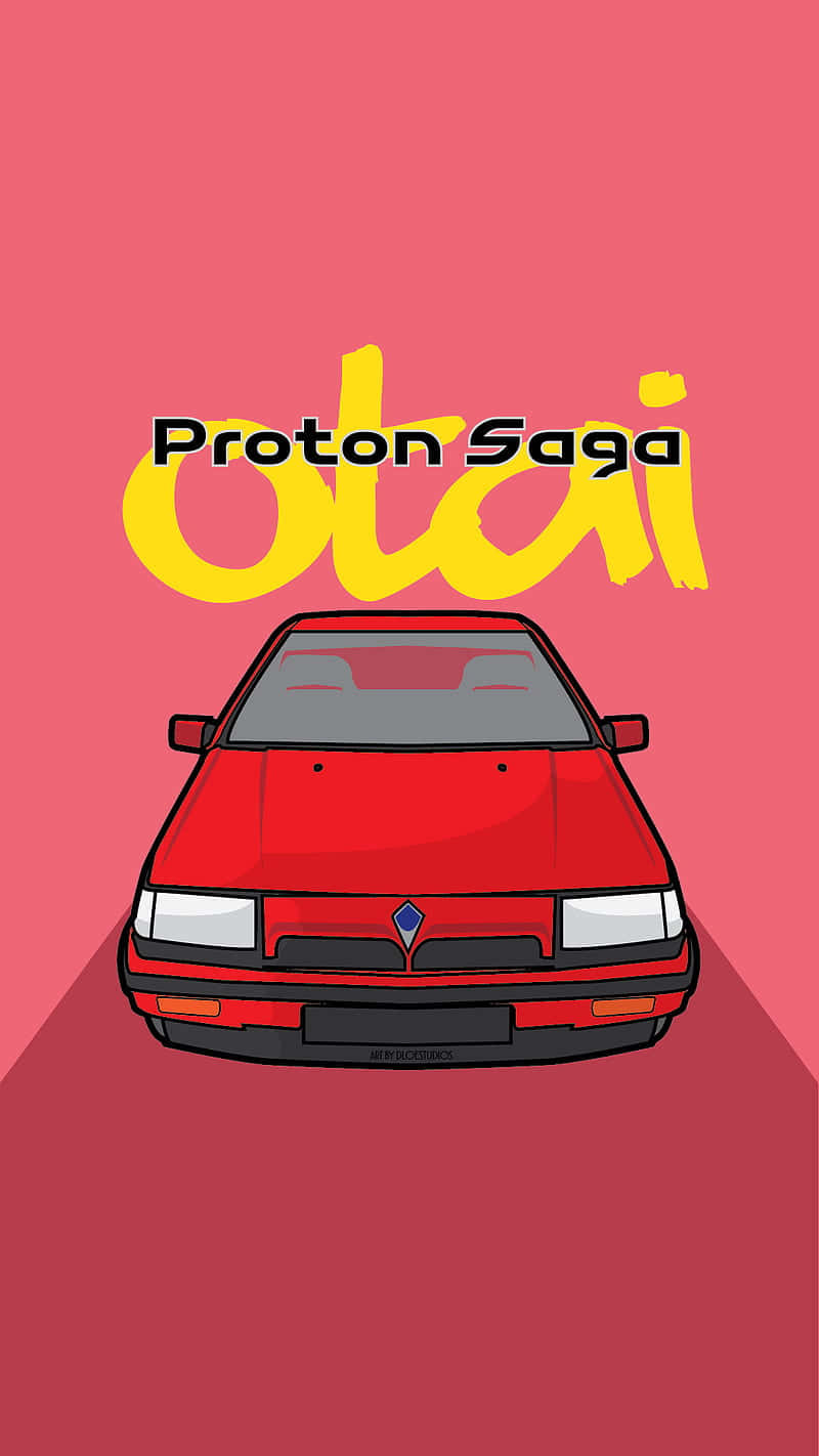 Proton Saga Vector Illustratie Achtergrond