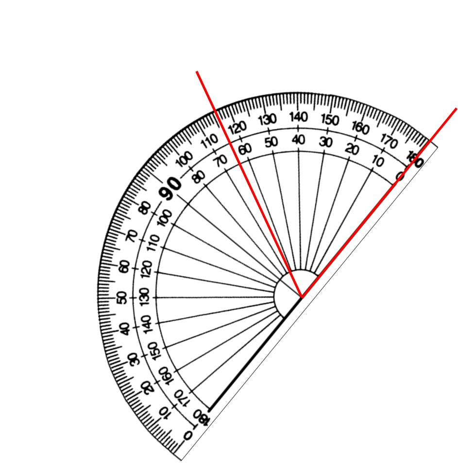 Protractor Measuring Angles PNG