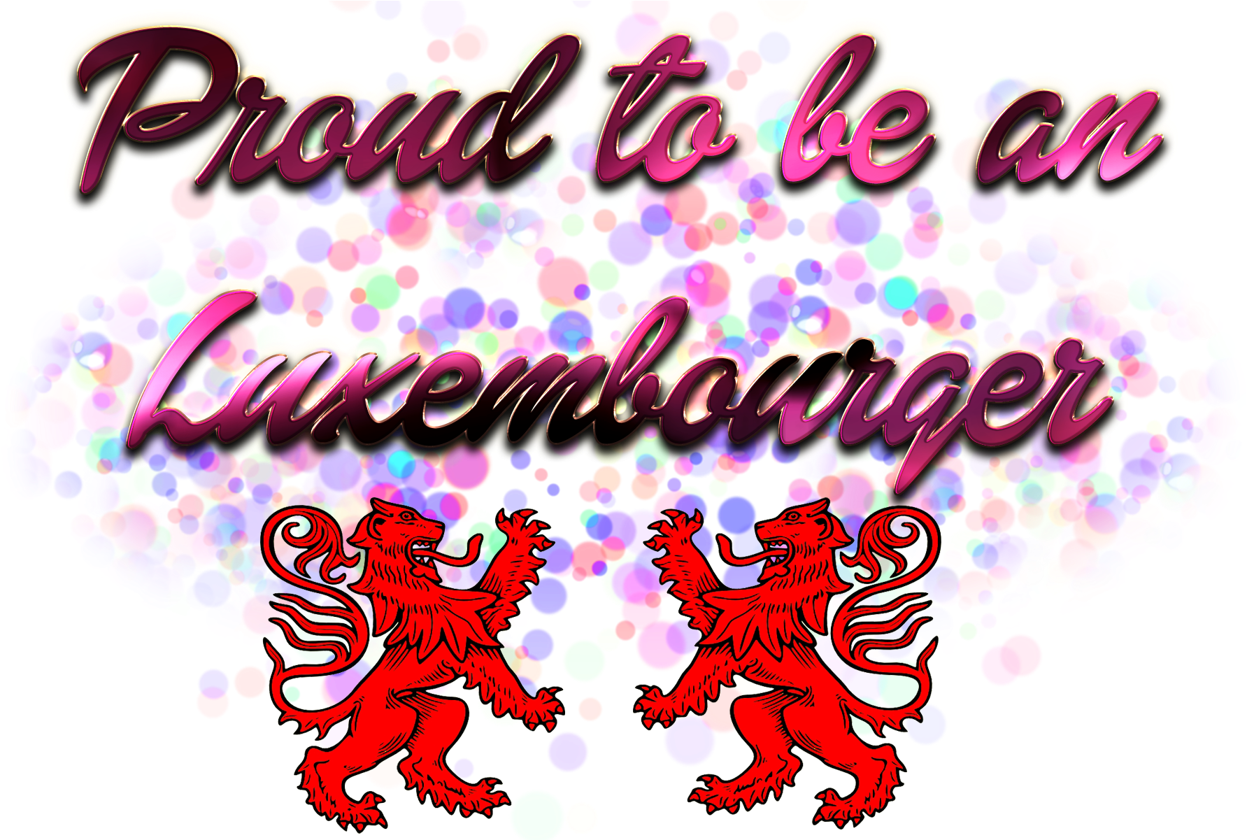 Proudtobe Luxembourger Graphic PNG