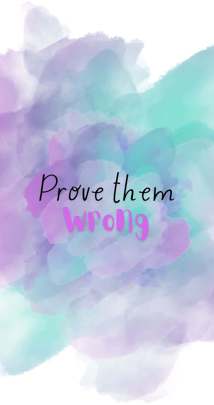 Prove Them Wrong Inspirational Quote Wallpaper