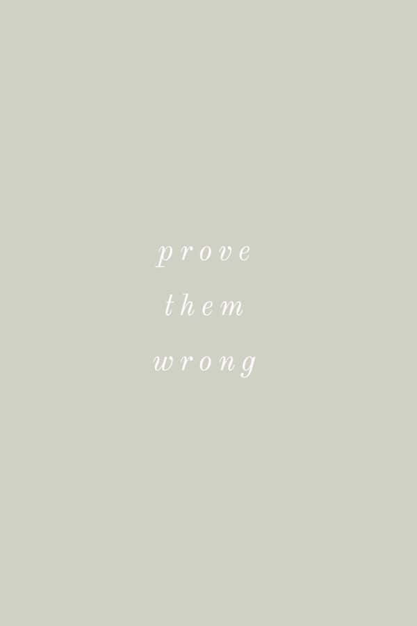 Prove Them Wrong Inspirational Quote Wallpaper