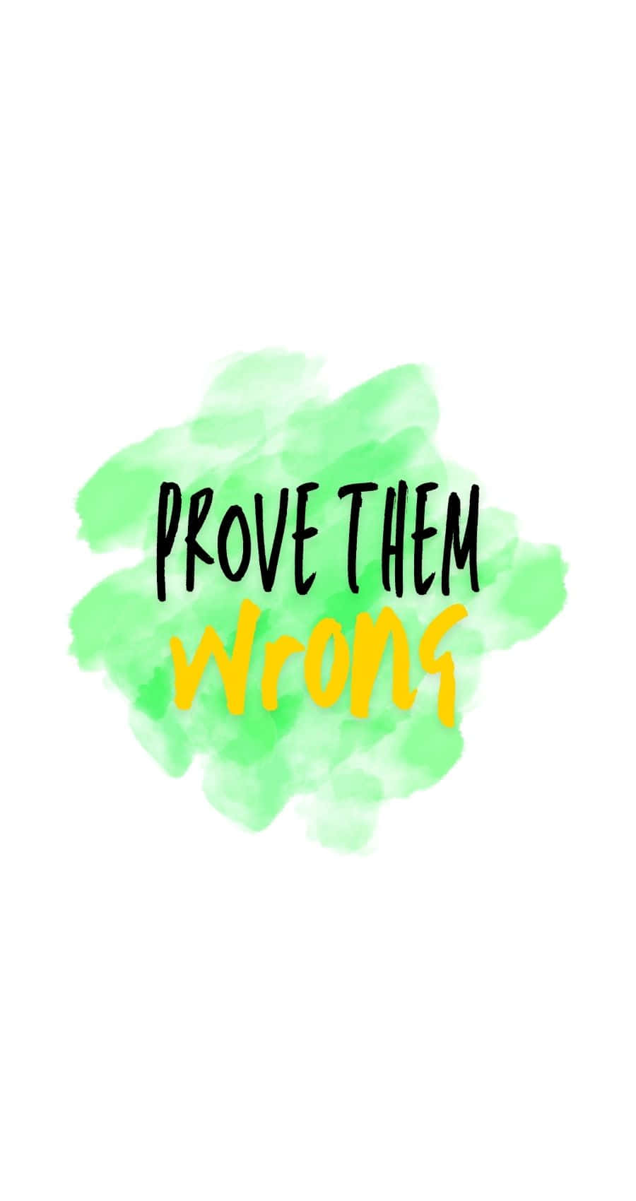 Prove Them Wrong Inspirational Quote Wallpaper