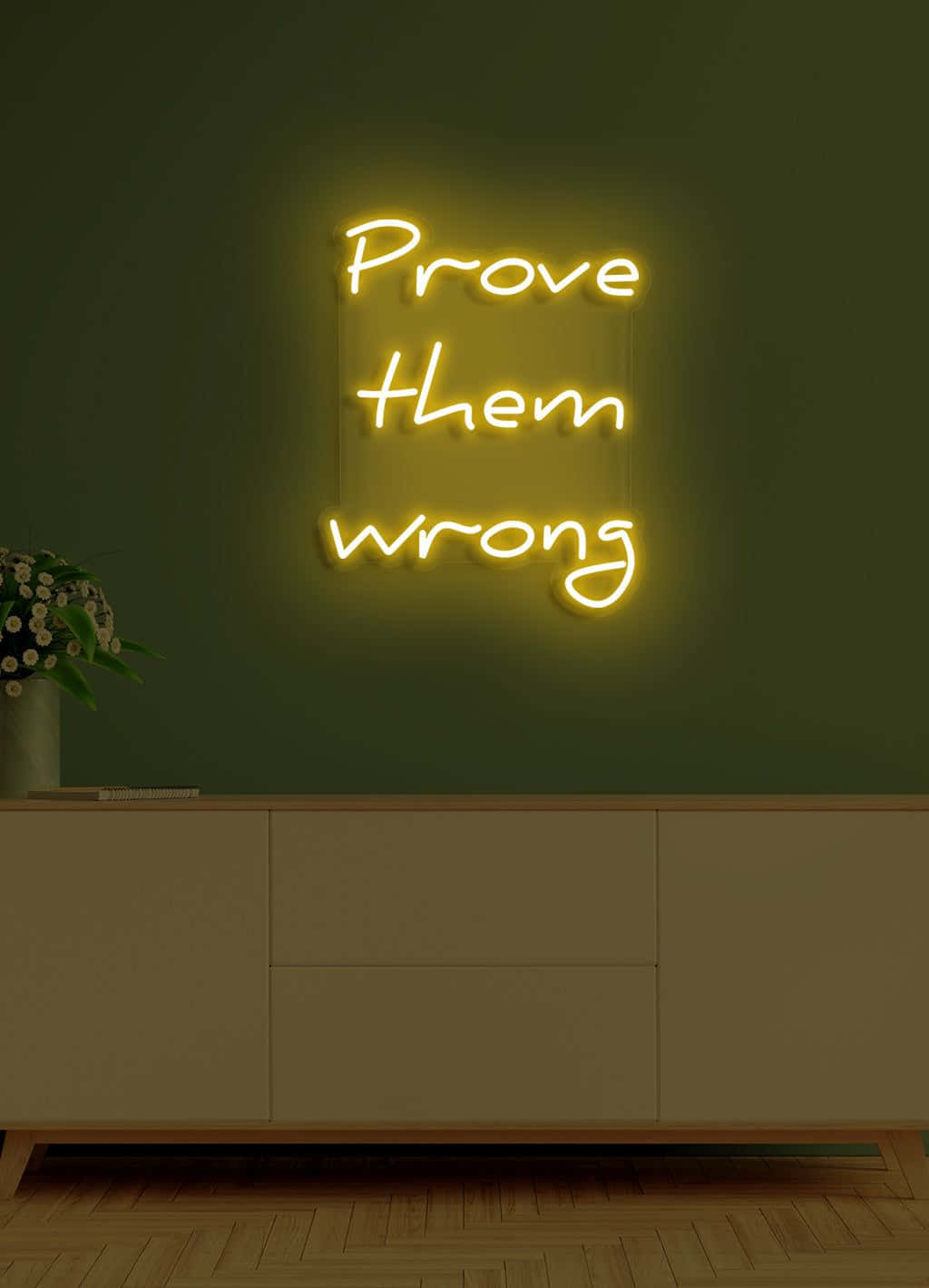 Download Prove Them Wrong Neon Sign Wallpaper | Wallpapers.com