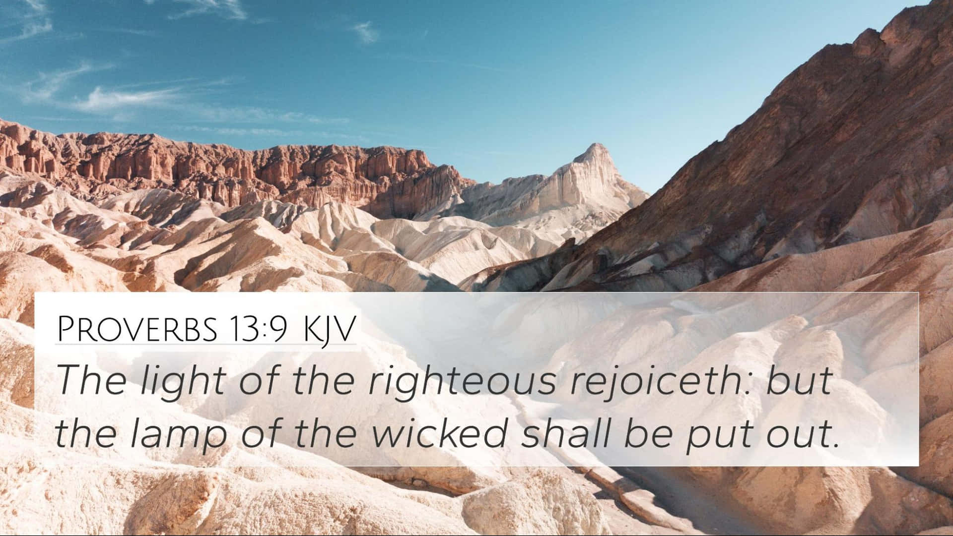 Proverbs 13: 9 Righteous Rejoiceth Wallpaper