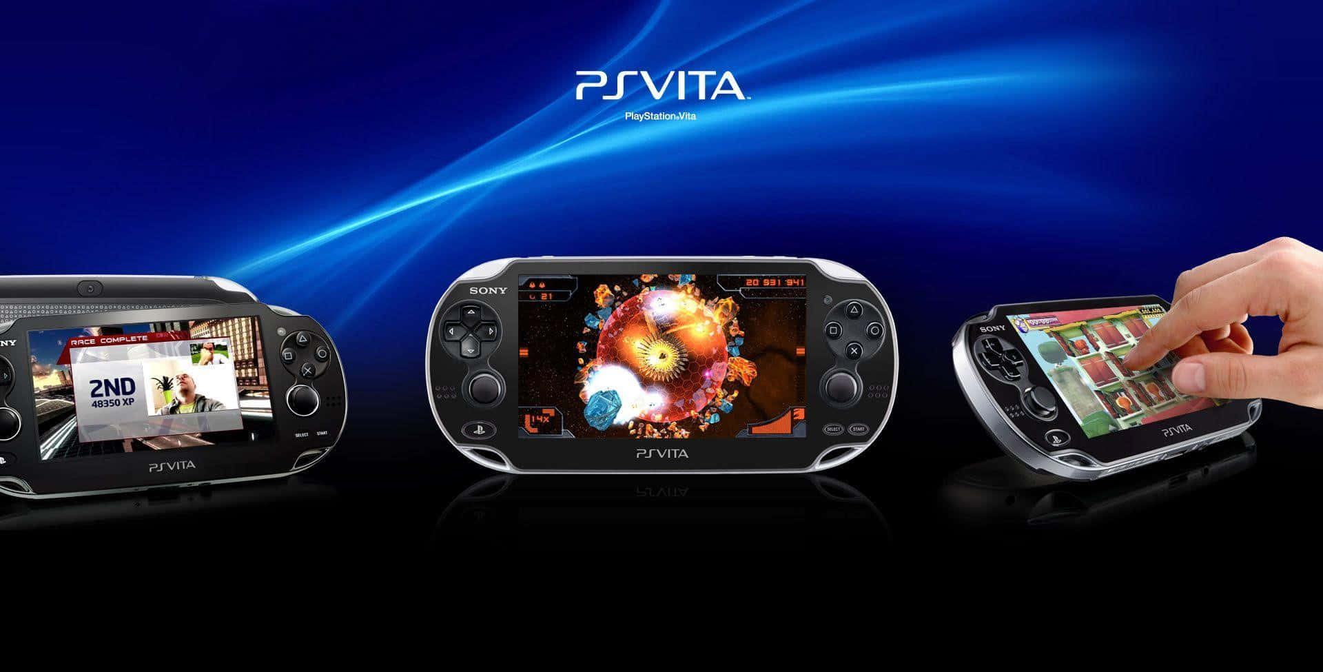Exciting gaming on the go with the vibrant PS Vita Wallpaper