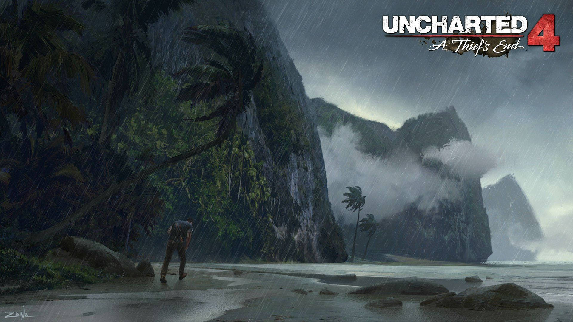 2016 Uncharted 4: A Thief's End PS4 desktop wallpaper.