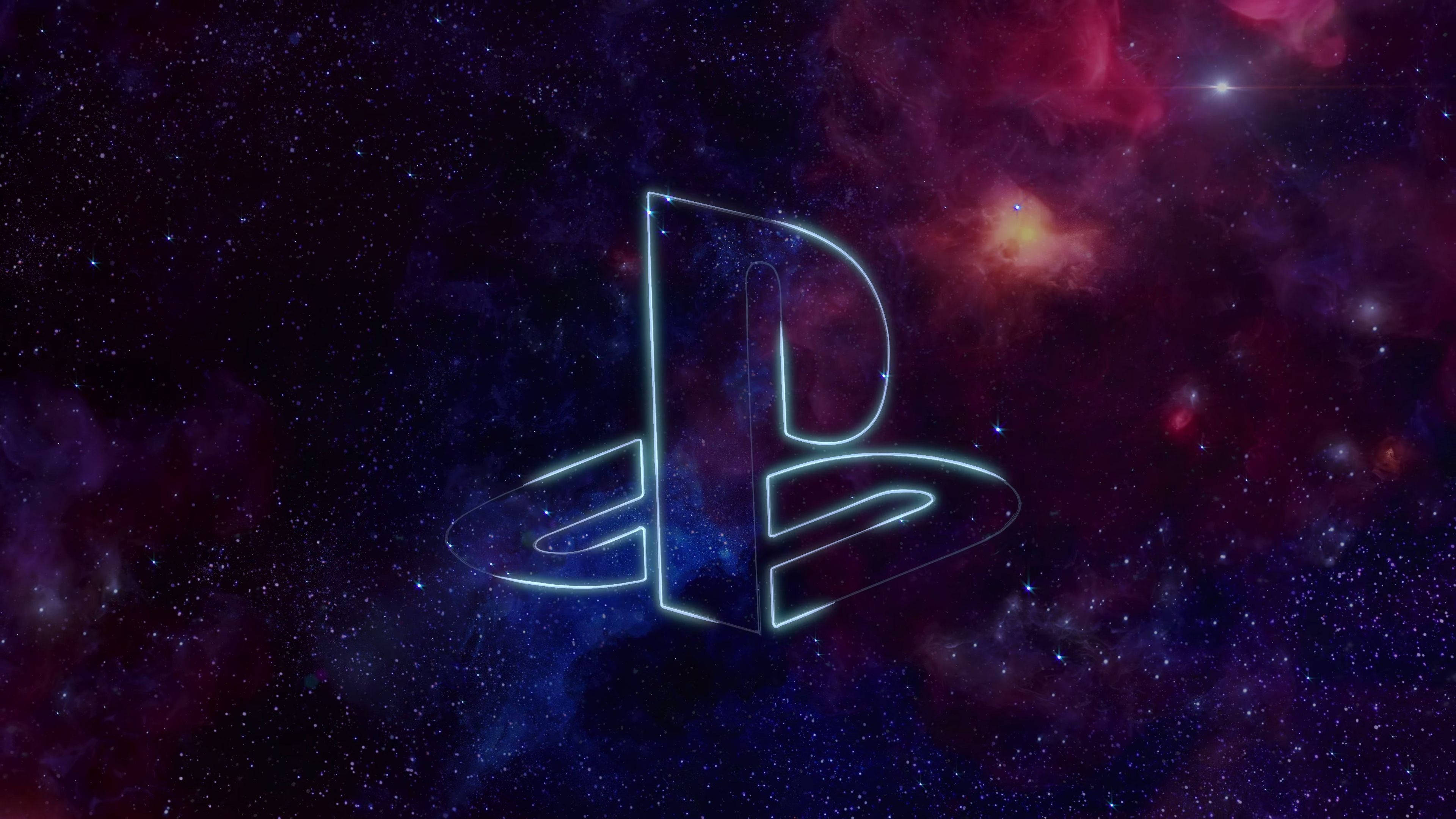 PS4 Logo Galaxy Art Wallpaper
