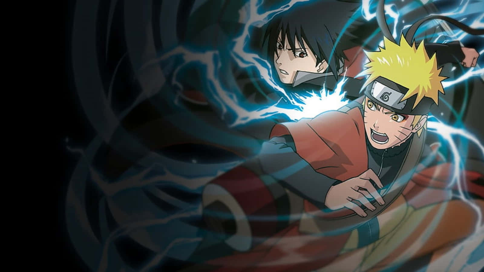 PS4 Naruto Sasuke og Naruto Tag-team Action Forbindende Tapet Wallpaper