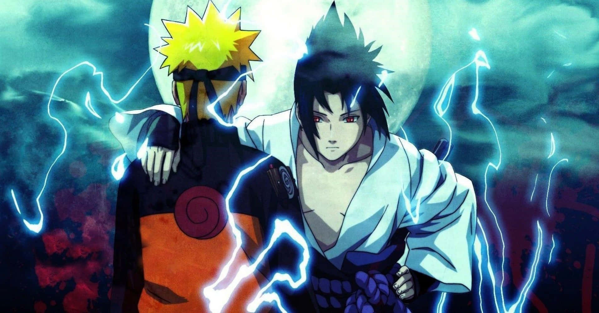 Personaggidi Naruto Anime E Video Gioco Per Ps4. Sfondo