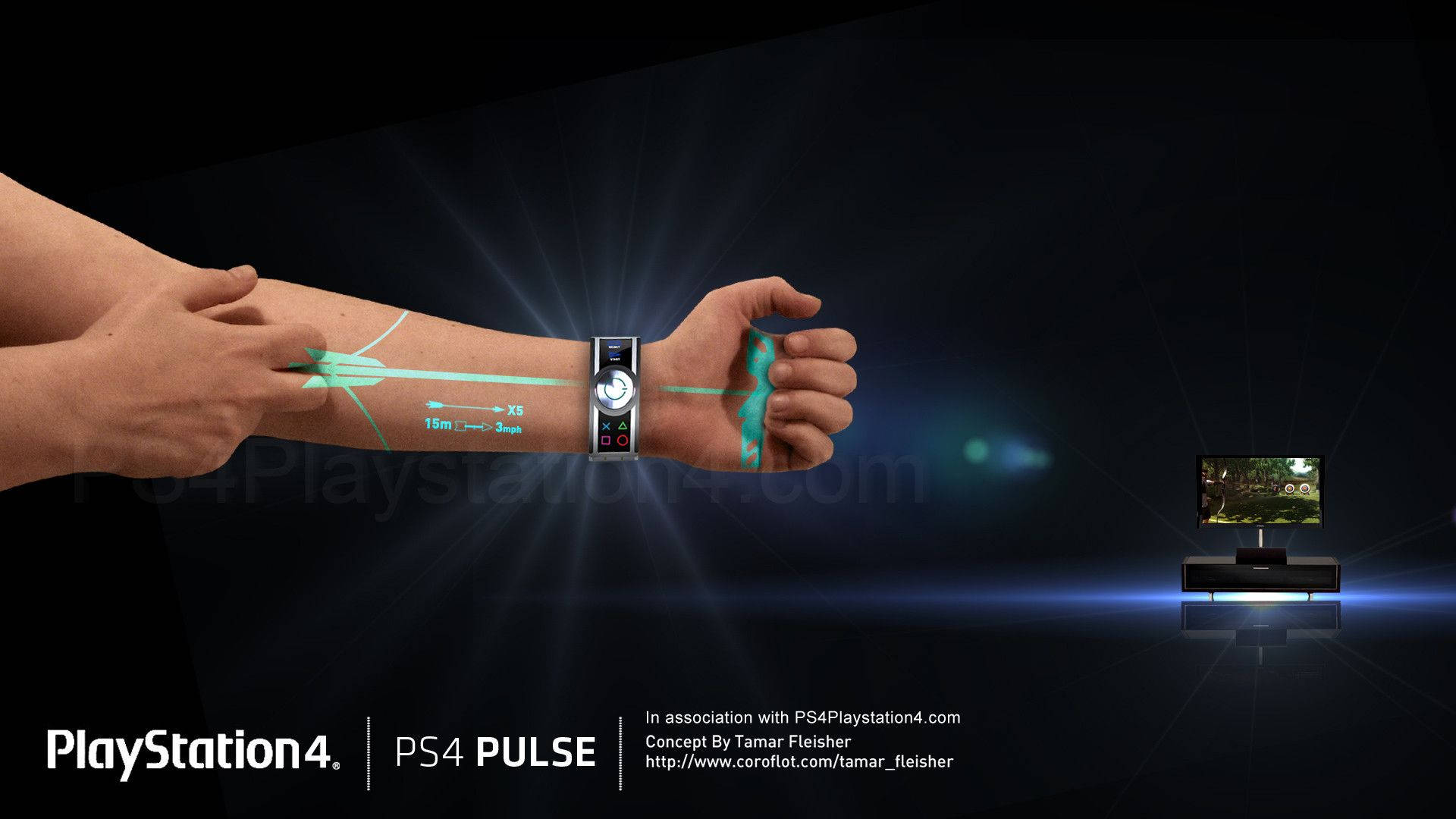 PS4 Pulse controller by Tamar Fleisher HD wallpaper.