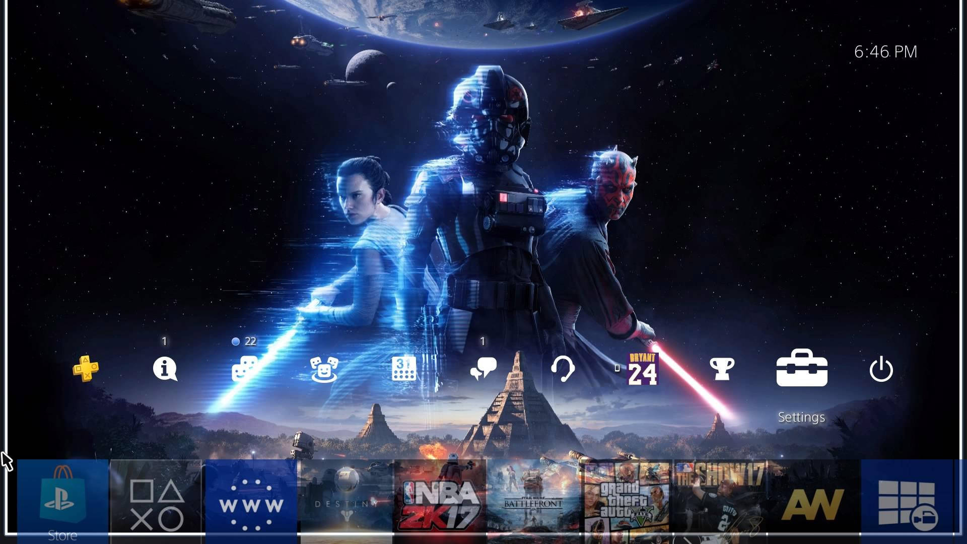 PS4 Star Wars: Battlefront II desktop wallpaper cover.
