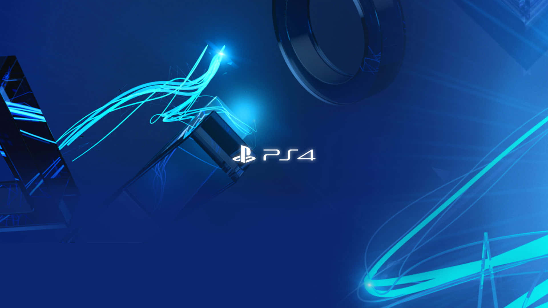 PS4 Abstract Blue Lines Theme Wallpaper