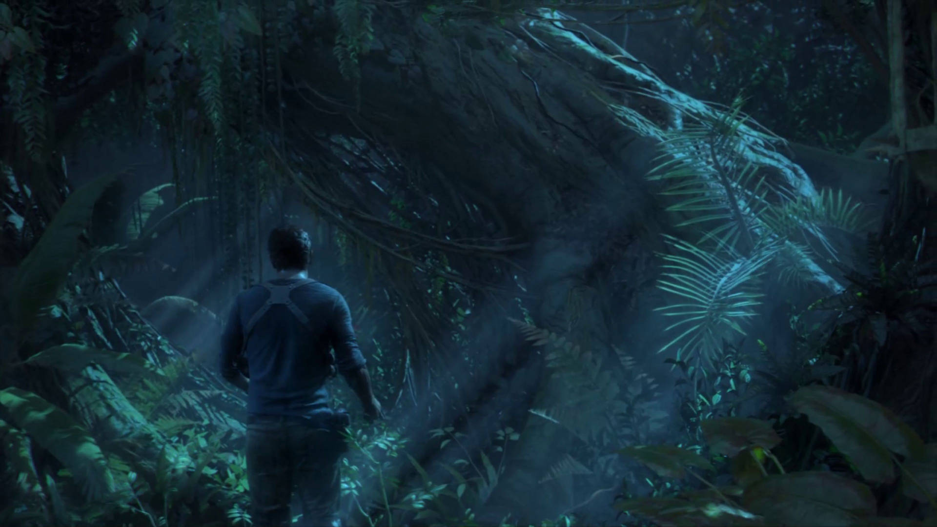 PS4 Uncharted 4: A Thief's End Nathan Drake jungle wallpaper.