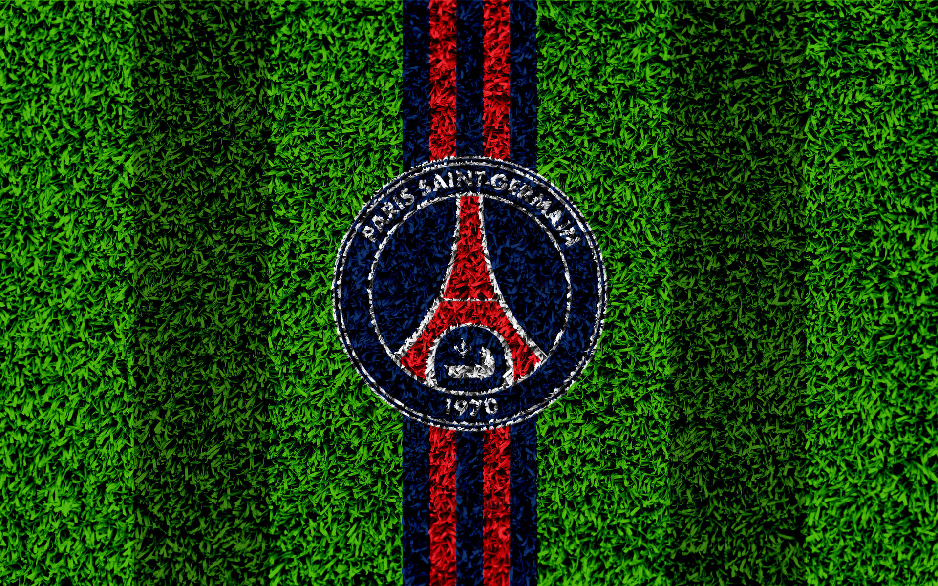 PSG Logo On Grass Wallpaper