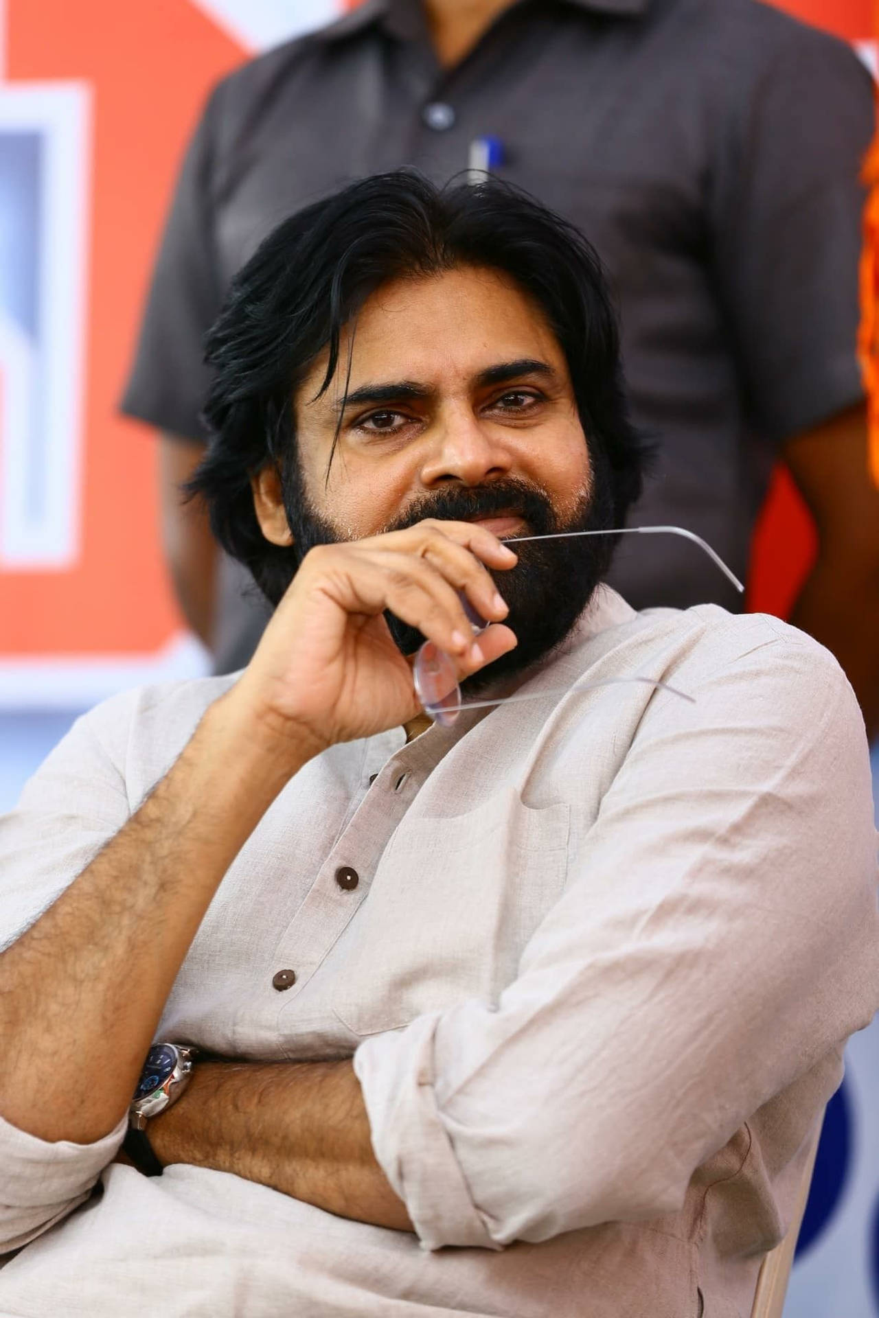 Download Pspk Holding Glasses To His Face Wallpaper 