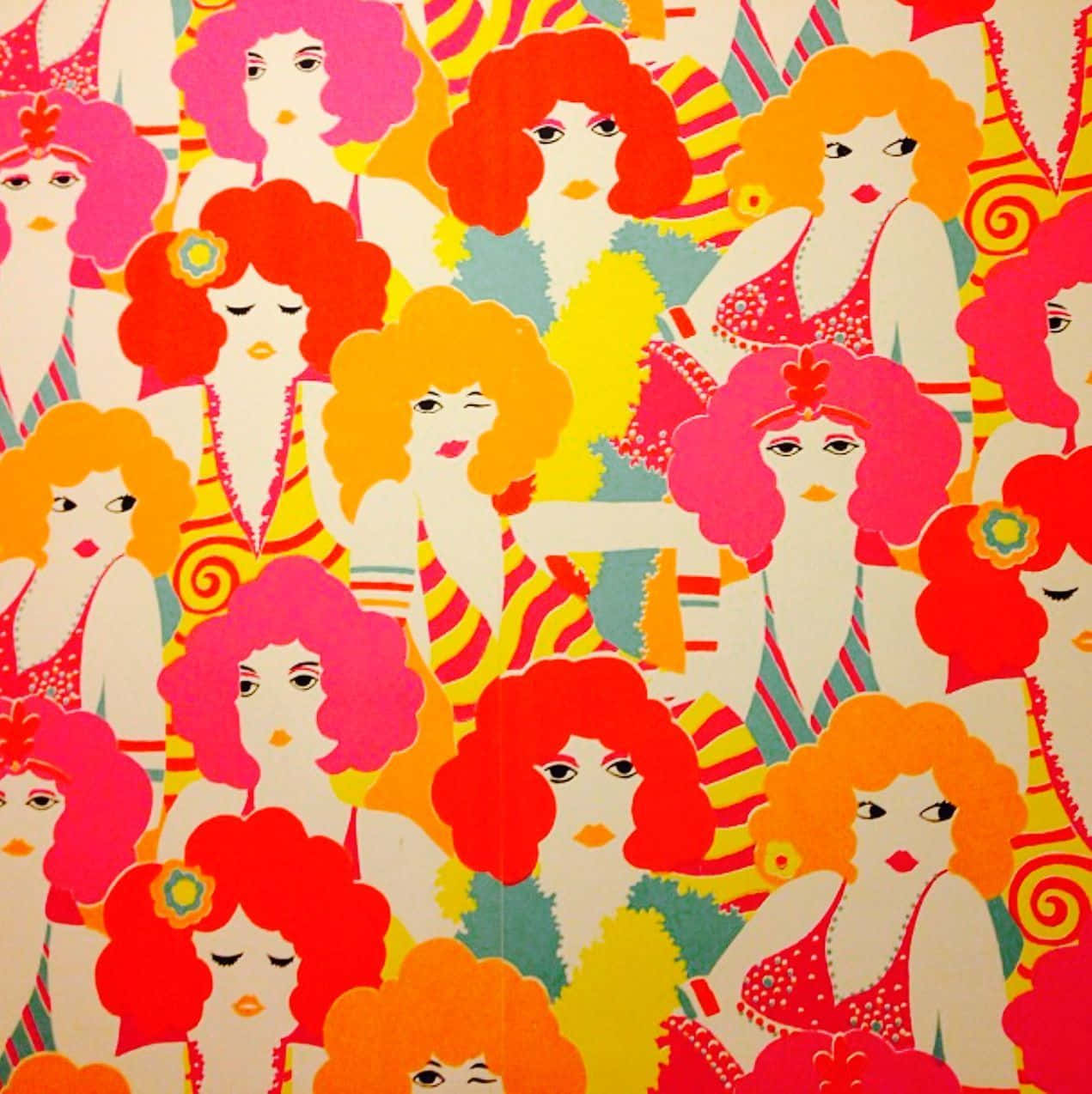 Groovy Psychedelic 70s Aesthetic Wallpaper Wallpaper