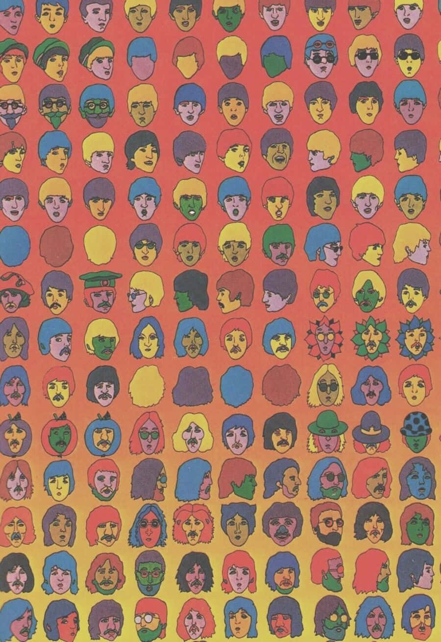 Groovy Psychedelic 70s Vibes Wallpaper