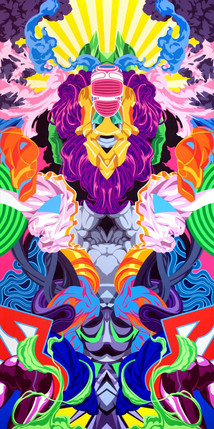 Surreal Psychedelic Animal Art Wallpaper