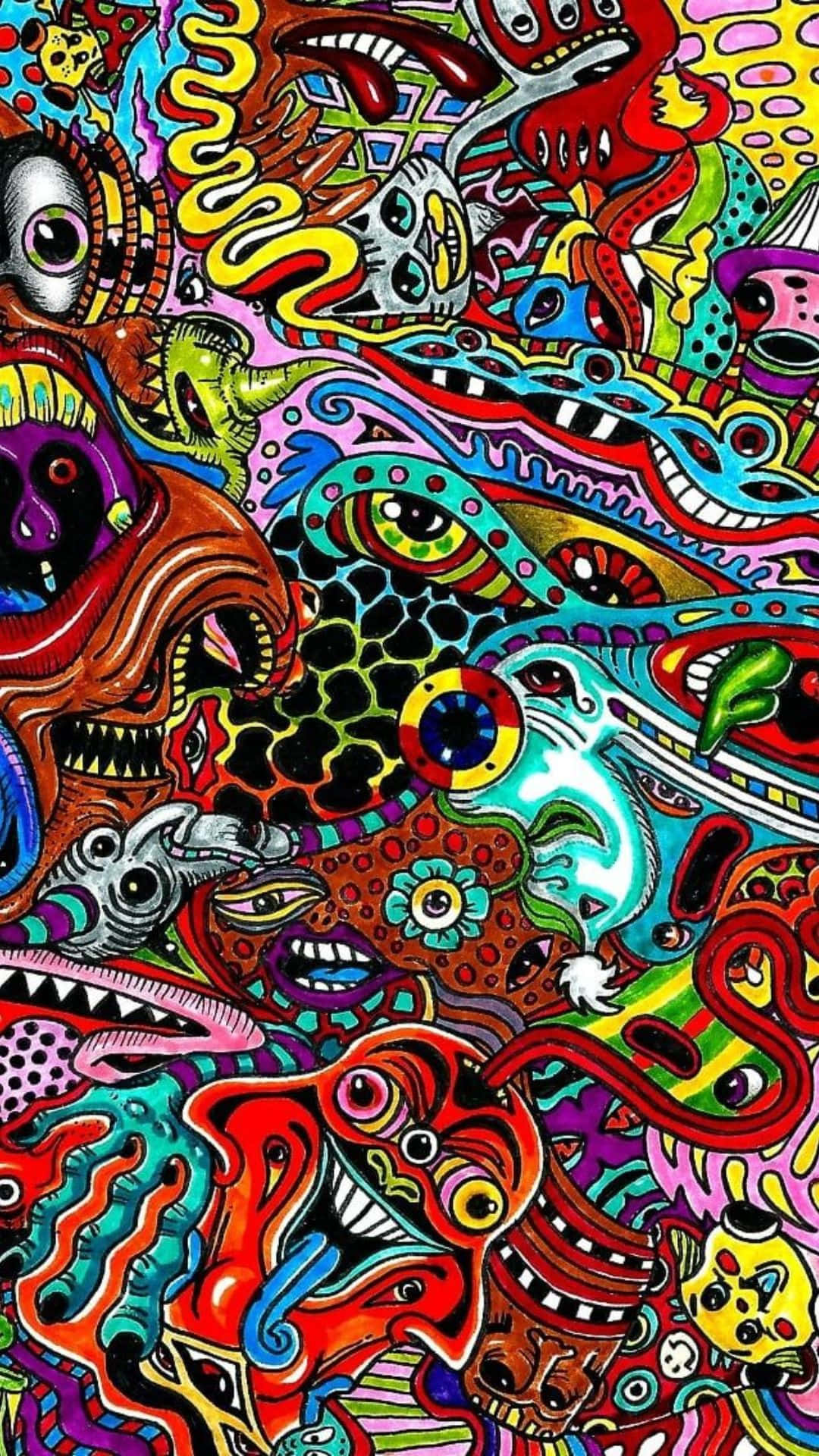 Journey through Psychedelic Dimensions Wallpaper