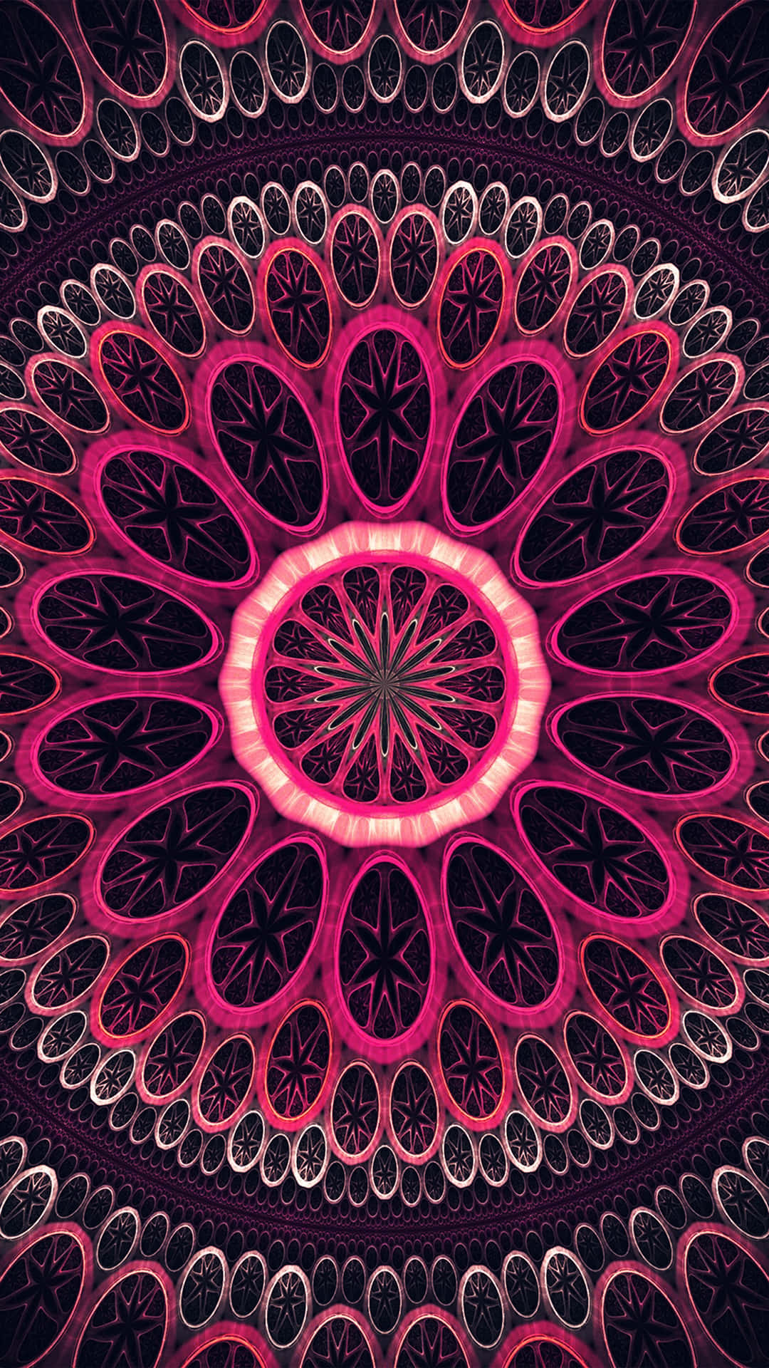 Caption: A psychedelic exploration of colors and shapes in motion. Wallpaper
