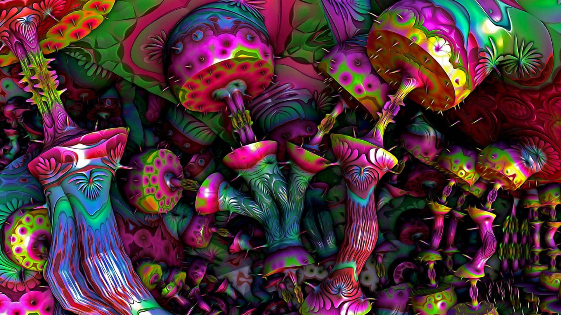 Journey Through Colors - Psychedelic Art Masterpiece Wallpaper