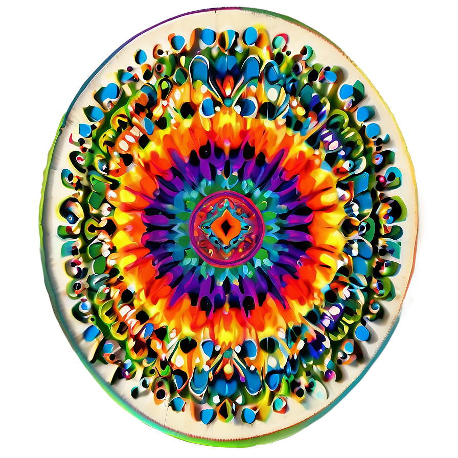 Psychedelic Artistic Pattern Png Epl58 PNG