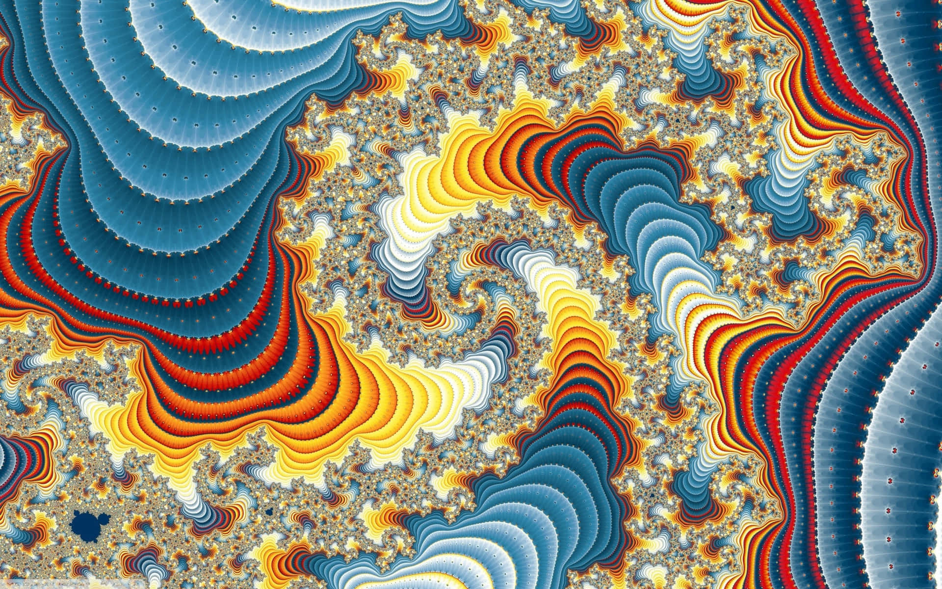 Hypnotic swirls of color