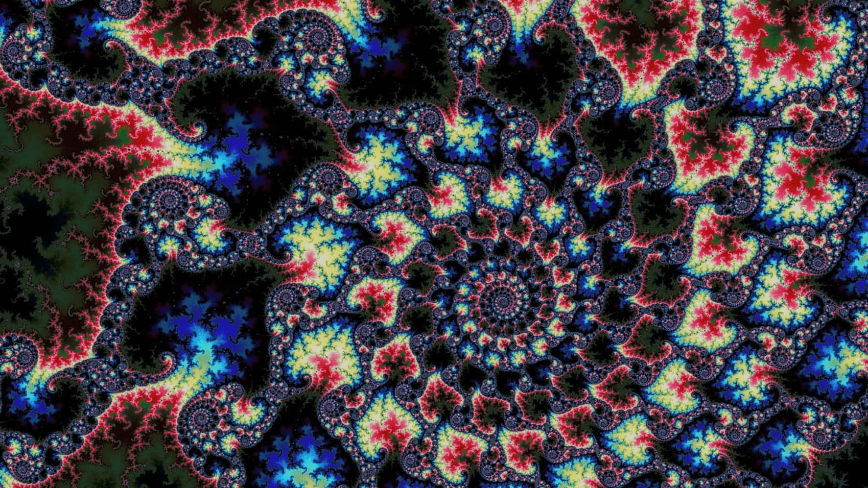 A brilliant colored psychedelic art