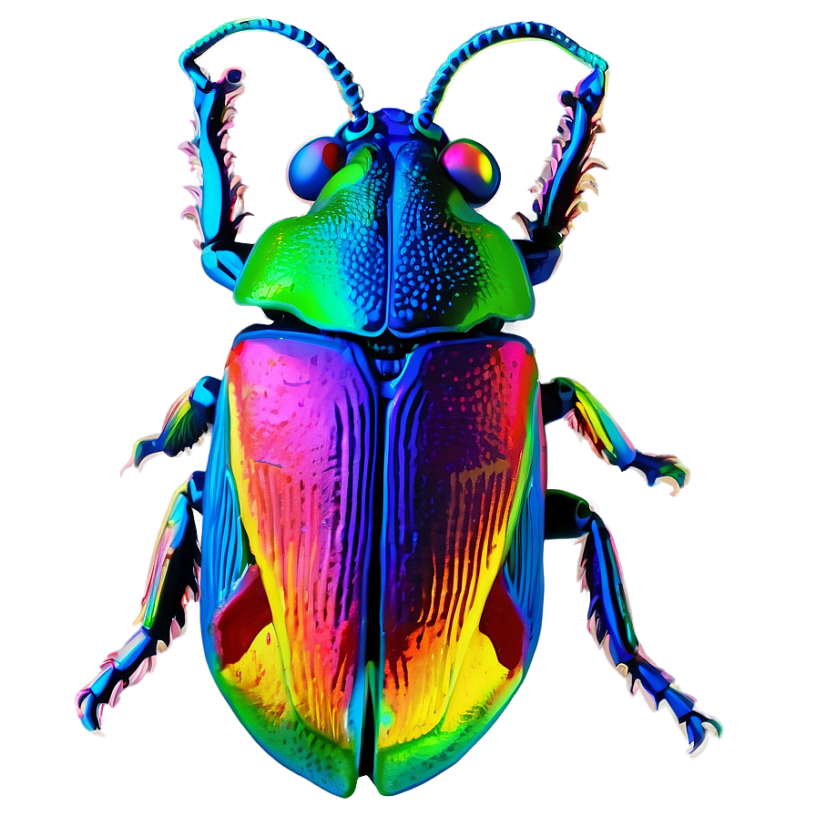 Psychedelic Beetle Visual Png Fgw9 PNG
