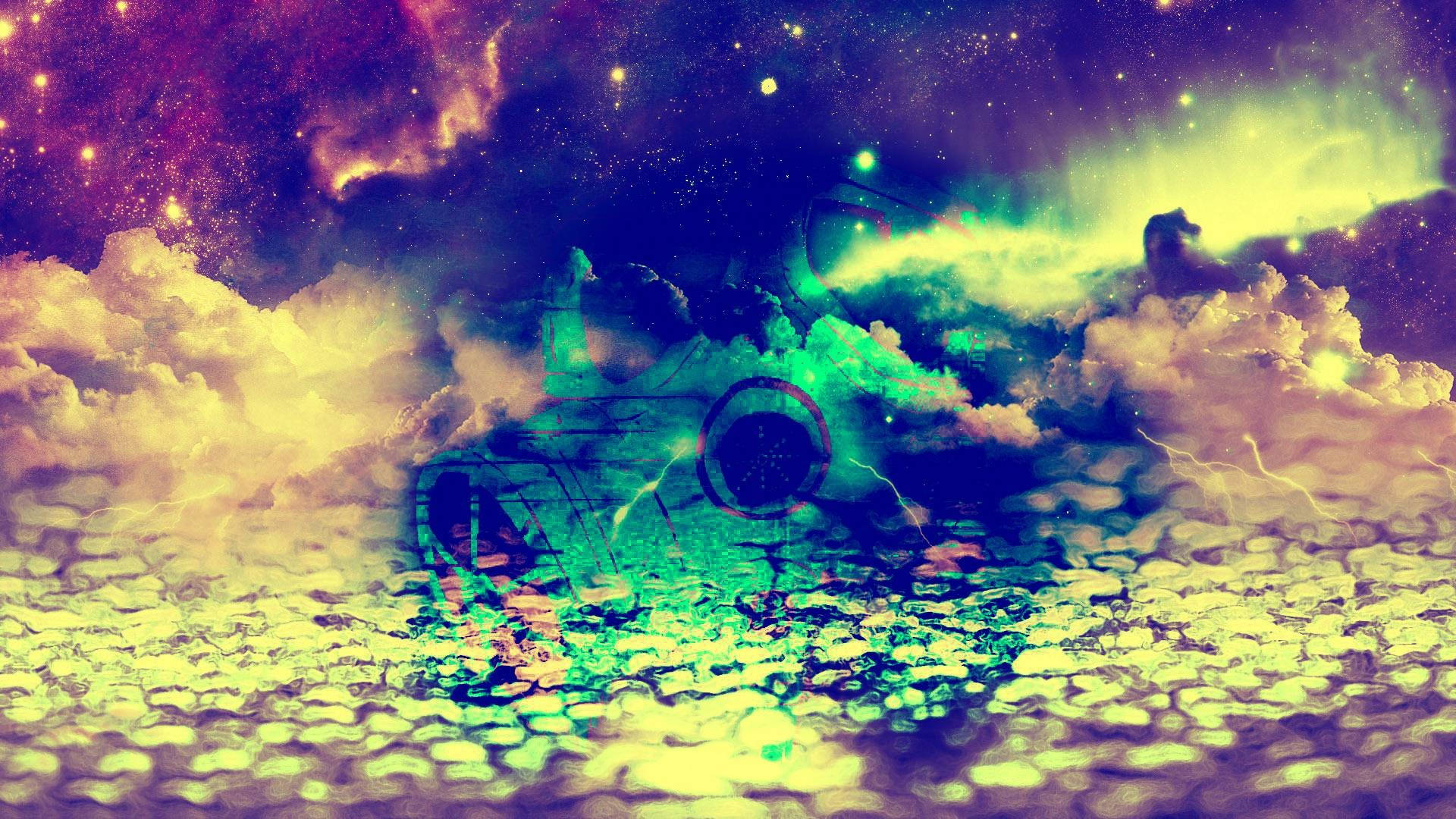Psychedelic Cloud Galaxy Wallpaper