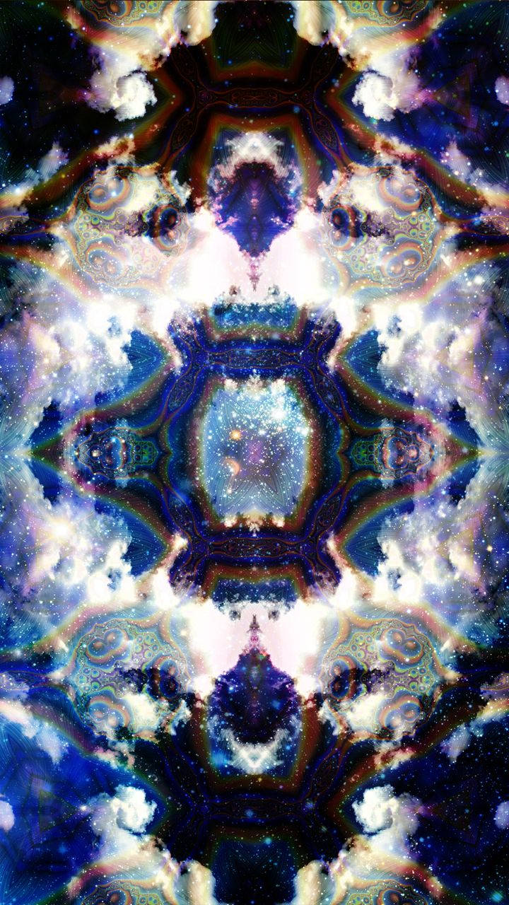 Psychedelic Cloud Kaleidoscope Background