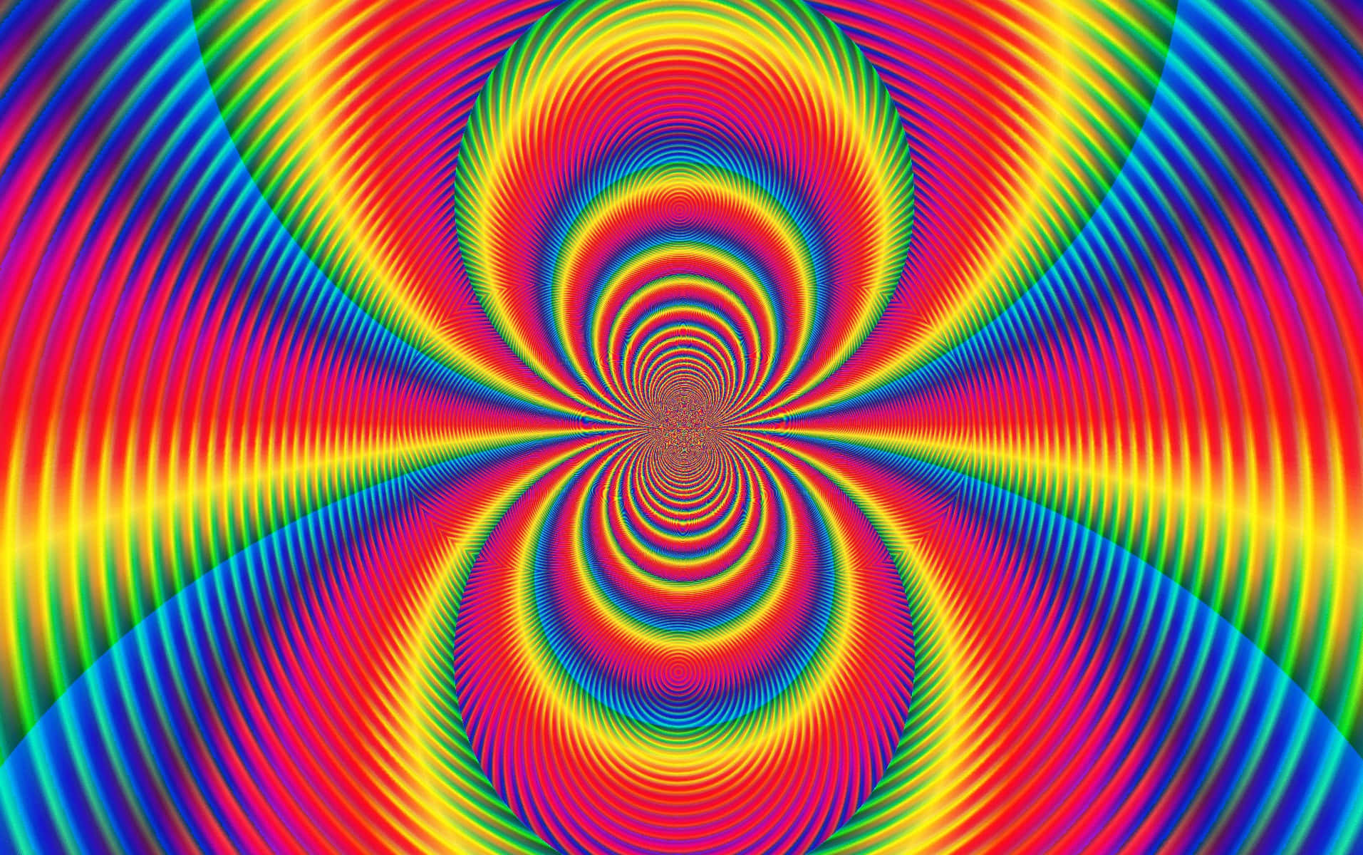 Illusion D'onde De Couleur Psychédélique Fond d'écran