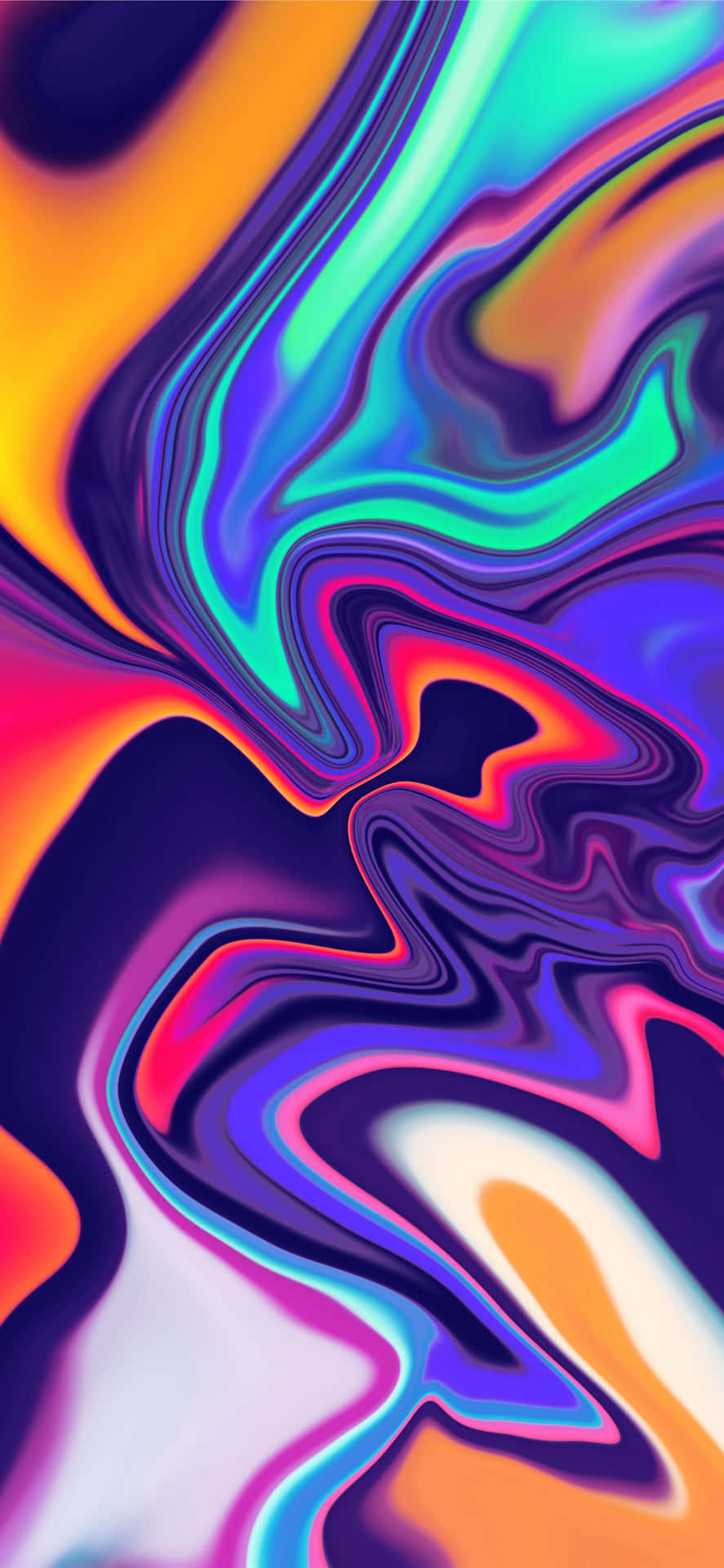 Psychedelic_ Color_ Waves_i Phone_ Wallpaper Wallpaper