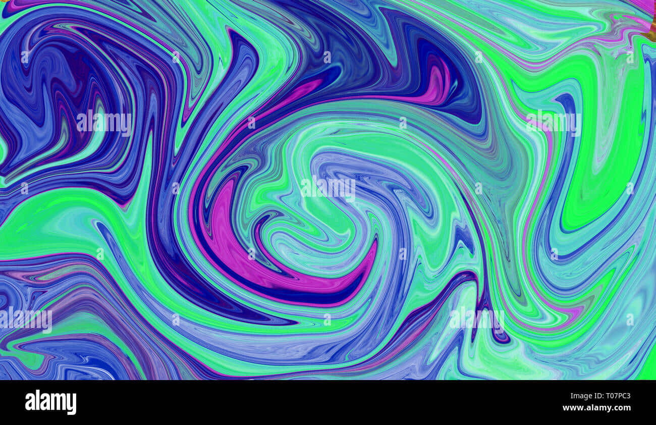 A vibrant mix of electrifying psychedelic colors Wallpaper