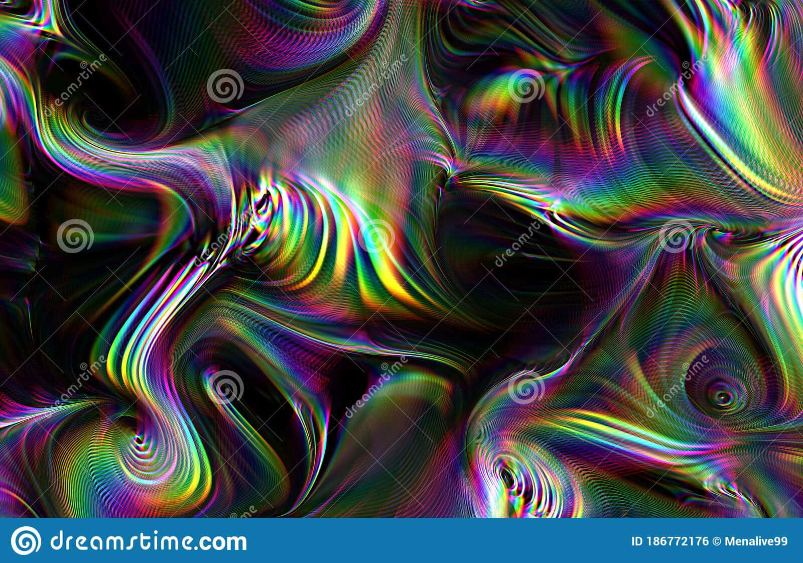 Tunnel of Psychedelic Colors Wallpaper