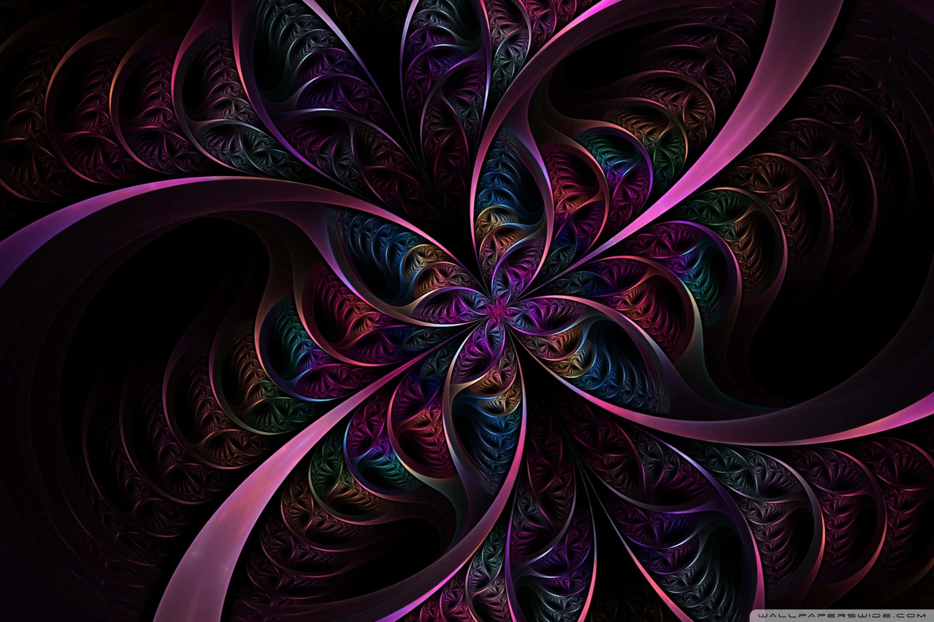 Showcase of beautiful, vibrant psychedelic colors. Wallpaper